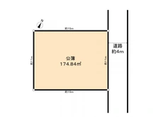 【千葉県/松戸市五香西】松戸市五香西5丁目　土地 区画図