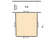 【千葉県/柏市南逆井】柏市南逆井2丁目　土地 区画図