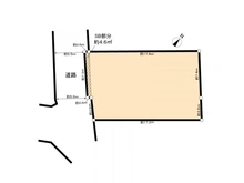 【千葉県/船橋市上山町】船橋市上山町1丁目古家付き土地 区画図