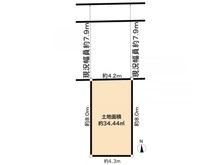【東京都/練馬区豊玉中】練馬区豊玉中1丁目土地 区画図