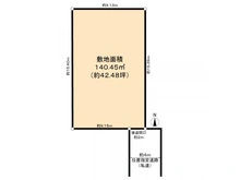 【埼玉県/川口市西青木】川口市西青木4丁目古家付土地 区画図