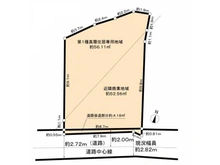 【東京都/中野区中野】中野区中野三丁目　土地 区画図