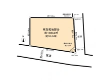 【東京都/杉並区高円寺北】杉並区高円寺北2丁目土地 区画図