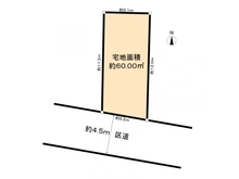 【東京都/杉並区高円寺北】高円寺北2丁目土地2区画 区画図