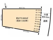【大阪府/堺市東区大美野】堺市東区大美野土地 区画図