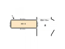 【大阪府/大阪市東住吉区山坂】大阪市東住吉区山坂5丁目土地 区画図