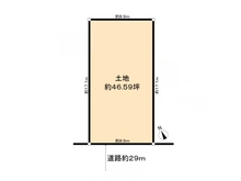 【大阪府/大阪市東住吉区桑津】大阪市東住吉区桑津1丁目土地 区画図