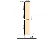 【京都府/京都市中京区蛸薬師通油小路東入】京都市中京区蛸薬師通油小路東入元本能寺南町土地 区画図