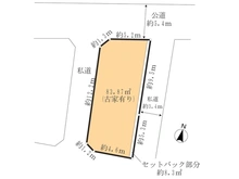 【東京都/杉並区荻窪】杉並区荻窪1丁目 土地 区画図