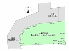 【千葉県/我孫子市高野山】我孫子市高野山 土地 区画図