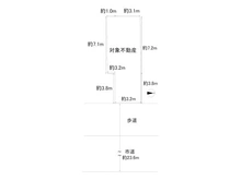 【大阪府/大阪市中央区瓦屋町】大阪市中央区瓦屋町1丁目 土地 区画図