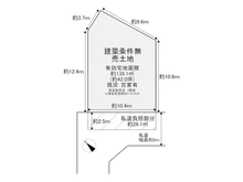 【京都府/京都市右京区梅津開キ町】京都市右京区梅津開キ町 土地 区画図