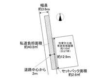 【京都府/京都市右京区西院春栄町】京都市右京区西院春栄町 土地 区画図