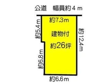 【兵庫県/神戸市中央区中山手通】神戸市中央区中山手通6丁目 土地 区画図