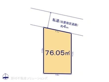 【埼玉県/さいたま市浦和区瀬ヶ崎】さいたま市浦和区瀬ヶ崎4丁目 土地 区画図