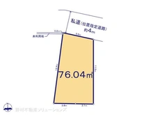 【埼玉県/さいたま市浦和区瀬ヶ崎】さいたま市浦和区瀬ヶ崎4丁目 土地 区画図