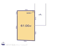 【埼玉県/さいたま市浦和区本太】さいたま市浦和区本太4丁目 土地 区画図
