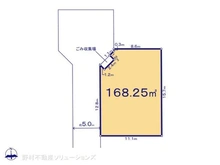 【千葉県/松戸市古ケ崎】松戸市古ケ崎3丁目 土地 区画図