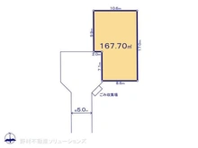 【千葉県/松戸市古ケ崎】松戸市古ケ崎3丁目 土地 区画図