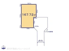 【千葉県/松戸市古ケ崎】松戸市古ケ崎3丁目 土地 区画図
