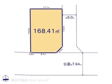 【千葉県/松戸市古ケ崎】松戸市古ケ崎3丁目 土地 区画図