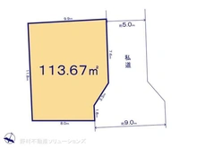 【千葉県/柏市花野井】柏市花野井 土地 区画図
