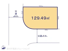 【千葉県/松戸市新松戸】松戸市新松戸6丁目 土地 区画図