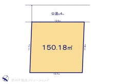 【千葉県/流山市おおたかの森東】流山市おおたかの森東4丁目 土地 区画図