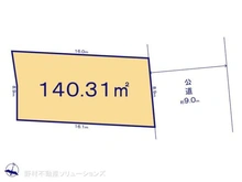 【千葉県/流山市松ケ丘】流山市松ケ丘2丁目 土地 区画図