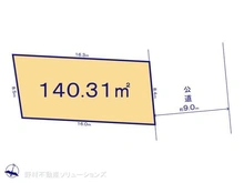 【千葉県/流山市松ケ丘】流山市松ケ丘2丁目 土地 区画図