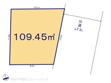 【千葉県/松戸市小山】松戸市小山 土地 区画図
