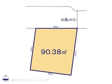 【千葉県/流山市大字西深井】流山市大字西深井 土地 区画図