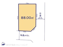 【千葉県/柏市篠籠田】柏市篠籠田 土地 区画図