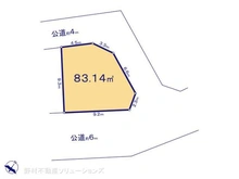 【千葉県/松戸市五香西】松戸市五香西4丁目 土地 区画図