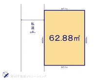 【千葉県/松戸市稔台】松戸市稔台 土地 区画図