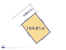 【千葉県/流山市宮園】流山市宮園3丁目 土地 区画図