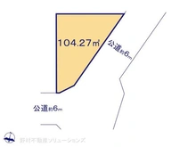 【千葉県/松戸市河原塚】松戸市河原塚 土地 区画図