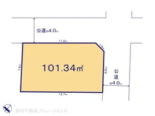 【千葉県/流山市鰭ケ崎】流山市鰭ケ崎 土地 区画図