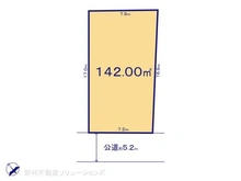 【千葉県/松戸市八ケ崎】松戸市八ケ崎3丁目 土地 区画図