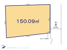【千葉県/松戸市八ケ崎】松戸市八ケ崎8丁目 土地 区画図