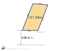 【千葉県/柏市花野井】柏市花野井 土地 区画図