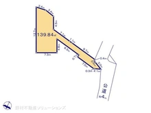 【千葉県/松戸市上矢切】松戸市上矢切 土地 区画図