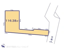 【千葉県/松戸市上矢切】松戸市上矢切 土地 区画図