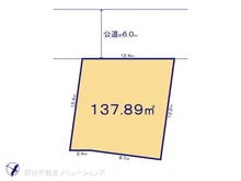 【千葉県/柏市花野井】柏市花野井 土地 区画図