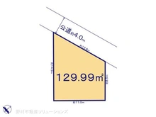 【千葉県/松戸市仲井町】松戸市仲井町1丁目 土地 区画図