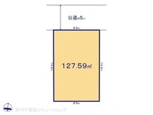 【千葉県/柏市高田】柏市高田 土地 区画図