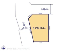 【千葉県/柏市高田】柏市高田 土地 区画図
