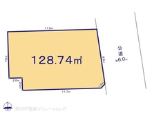 【千葉県/流山市加】流山市加4丁目 土地 区画図