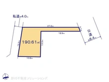 【千葉県/松戸市古ケ崎】松戸市古ケ崎 土地 区画図