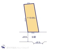 【千葉県/柏市高田】柏市高田 土地 区画図
